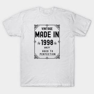 Vintage Made in 1998 Quality Aged to Perfection T-Shirt